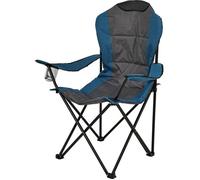 PROGARDEN Chaise de camping pliante 95 x 110 cm bleu/gris KO-LE8000080