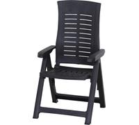 PROGARDEN Chaise pliante Silver anthracite