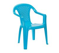 PROGARDEN Chaise, Résine Polypropylène Plastique, Bleu, Regular
