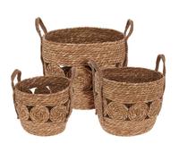PROGARDEN Couvercle pour pot de fleurs set de 3 pcs tricoté KO-KR2002180