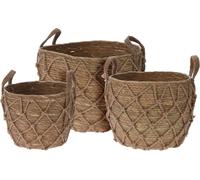 PROGARDEN Couvercle pour pot de fleurs set de 3 pcs tricoté ROPE KO-KR2002350