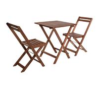 Progarden Ensemble De Bistro De Jardin 3 Pcs Bois