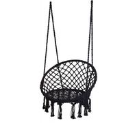Progarden fauteuil suspendu noir 130cm x 80cm x 60cm jusqu'à 120 kg Boho