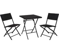 PROGARDEN Meubles de jardin en rotin PROGARDEN set pliant 3 pcs KO-X58000020