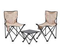 Progarden Mobilier De Camping Table Pliante + 2 Chaises Ko-X51000030 Multicolore