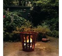 ProGarden Panier à feu avec poignée Métal Rouille, bol à feu, panier à feu,, bols à feu G