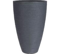 PROGARDEN Pot de fleurs nervuré 28 x 43 cm gris KO-Y54192110