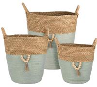 PROGARDEN PROGARDEN Blumentopf-Überzug 3er Set gestrickt CORFU KO-KR2002510