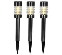 PROGARDEN Set de lampes solaires de jardin 3 pcs noir KO-DT3000240