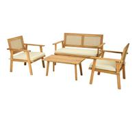 PROGARDEN Set de meubles de jardin en bois 4 pcs acacia KO-VM2000050