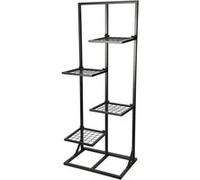 ProGarden Support à fleurs avec 4 étagères 40x27x102 cm noir