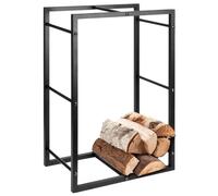 ProGarden Support de bois de cheminée rectangulaire 45x28x70 cm noir