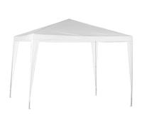 ProGarden Tente de Réception 300x300x245cm Tonnelle Pavillon Jardin Blanc/Gris v