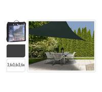 Progarden Toile D'ombrage 3,6x3,6x3,6 M Gris Foncé Triangle Gris