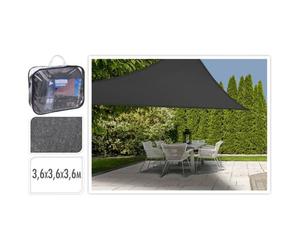 Progarden Toile D'ombrage Triangulaire Gris Foncé 3,6x3,6x3,6 M Gris