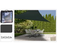 Auvent Ambiance Polyester Gris foncé Triangulaire (3,6 x 3,6 x 3,6 m) Gris G