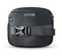 Proglobe Housse de transport essentielle pour oreiller de voyage - Compresse l'oreiller à moitié - Fermoir à pression qui s'attache aux bagages, sac à dos ou sac à main - Noir