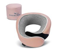 Proglobe Oreiller de voyage doux pour enfants - Oreiller cervical en mousse à mémoire de forme pour enfants à partir de 4 ans - Idéal pour voiture, avion et voyage (rose clair, enfants)
