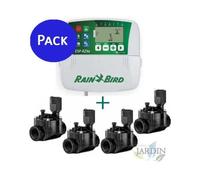 Programateur - Rain Bird - RZX 4 zones - 4 Electroválvulas 100HV 24V - Blanc - Arrosage de jardin