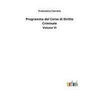 Programma Del Corso Di Diritto Criminale