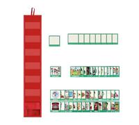 Programma visivo per bambini con 45 attività + 9 carte bianche | Grafico della routine quotidiana casa e scuola Strumento educativo comportamentale autismo, aula, viaggi, homeschooling