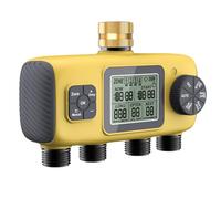 Programmateur 4 Voies Connecté, Arrosage Automatique Étanche IPX5, Goutte Pelouse Jardin Piscine