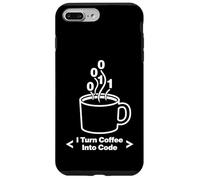Programmateur Amusant avec Inscription « I Turn Coffee Into Code » Coque pour iPhone 7 Plus/8 Plus