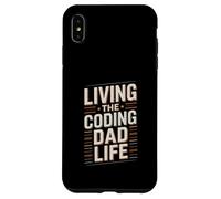 Programmateur Amusant Living The Coding Dad Life Coque pour iPhone XS Max