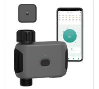 Programmateur Arrosage WiFi pour Arrosage Plante Vacances, Programmateur Kits D'arrosage Connecté Automatique avce 20 Achémas D'arrosage avce Délai de Pluie Système pour Extérieur Jardin Goutte