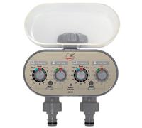 Programmateur d'arrosage 2 Voies - Fonctionne sans pression - Jardibric