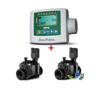 Programmateur d'arrosage autonome WPX2 + 2 Électrovannes d'arrosage100HV 9V 1