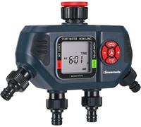 Programmateur d'arrosage DEWENWILS, 4 sorties, 4 programmes par zone, minuterie d'arrosage de jardin, arrosage automatique avec modes retard de pluie / manuel / automatique