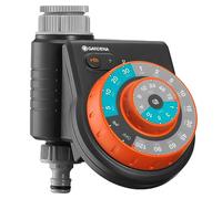 Gardena Programmateur d'arrosage Easy Plus – Bouton rotatif, Technologie Safe Stop, Résistant à l'eau