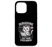 Programmateur de débogage avec des Poils de Chat Partout Coque pour iPhone 13 Pro Max