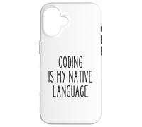Programmateur de Langues Natives de Codage - Humour - Développeur Nerd Coque pour iPhone 16