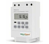 Programmateur horaire électrique - OKZ - TM616 - 12V - Programmable 24h/7j - Écran LCD - 6500W - 30A - Batterie intégrée