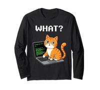 Programmateur Informatique Amusant Chat Sudo RM -RF Computer Science Nerd Manche Longue