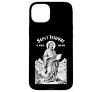 Programmateur Informatique Patron Saint Isidore Computers Code IT Coque pour iPhone 15 Plus