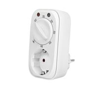 Programmateur journalier LogiLink ET0012 230V 50Hz 3680W commande rotative blanc 76x103x56mm