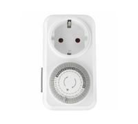 Programmateur journalier mécanique de 16 A et 3680 W, idéal pour automatiser l'allumage et l'arrêt des appareils électriques