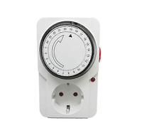 Programmateur Journalier Mécanique Inter.Led 3000 W. Prise Programmateur Journalier Mécanique, Couleur Blanche, 16 A.