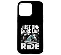 Programmateur Just One More Line Then I Ride Horse Coque pour iPhone 15 Pro Max