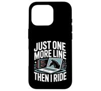Programmateur Just One More Line Then I Ride Horse Coque pour iPhone 16 Pro