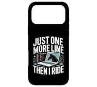 Programmateur Just One More Line Then I Ride Horse Coque pour iPhone 17 Pro Max