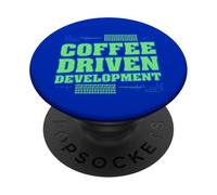 Programmateur Meme de développement piloté par le café PopSockets PopGrip Adhésif
