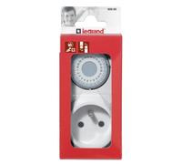 Programmateur Ménager Journalier LEGRAND avec Fiche 2P+T et Socle 2P+T