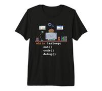 Programmateur Science Python Eat Code Debug T-Shirt Haut de Gamme