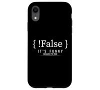 Programmation drôle Blague de Codage Faux C'est Vrai Coque pour iPhone XR