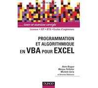 Programmation et algorithmique en VBA pour Excel - Livre+compléments en ligne