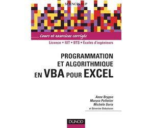 Programmation et algorithmique en VBA pour Excel - Livre+compléments en ligne